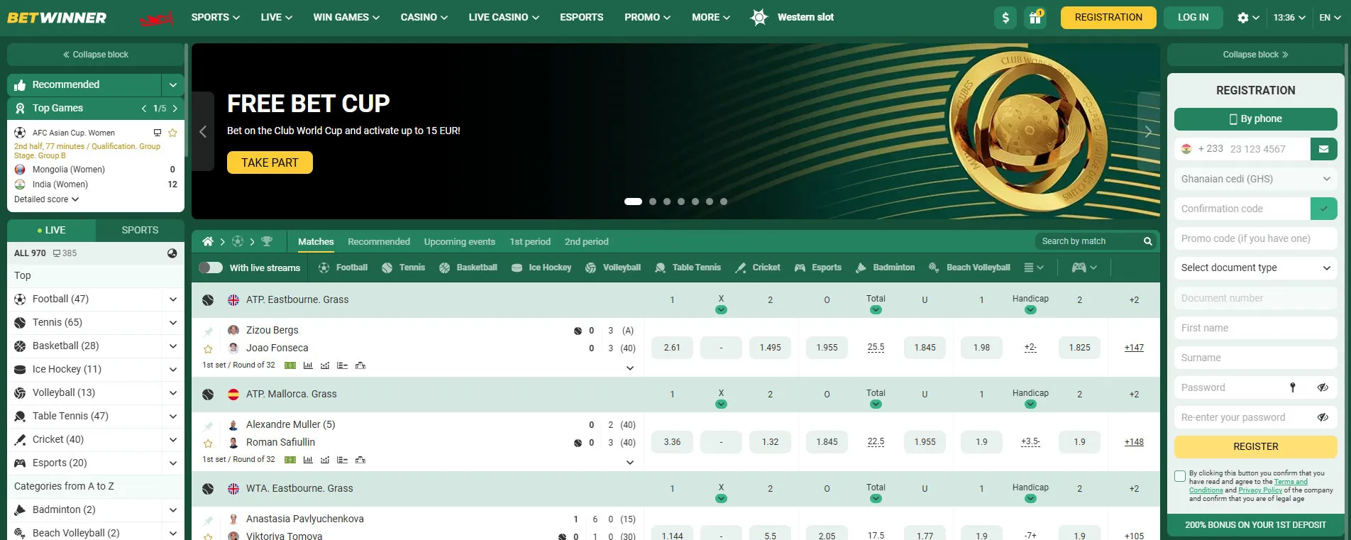 Informations BetWinner Maroc